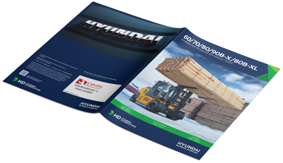 Brochure for HYUNDAI 60/70/80/90B-X/80B-XL