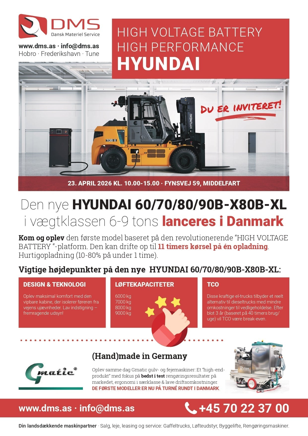 Lanceringen af den nye HYUNDAI 60/70/80/90B-X80B-XL i Danmark