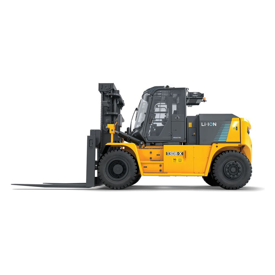 HYUNDAI 100/120/130B-X el-gaffeltruck set fra siden