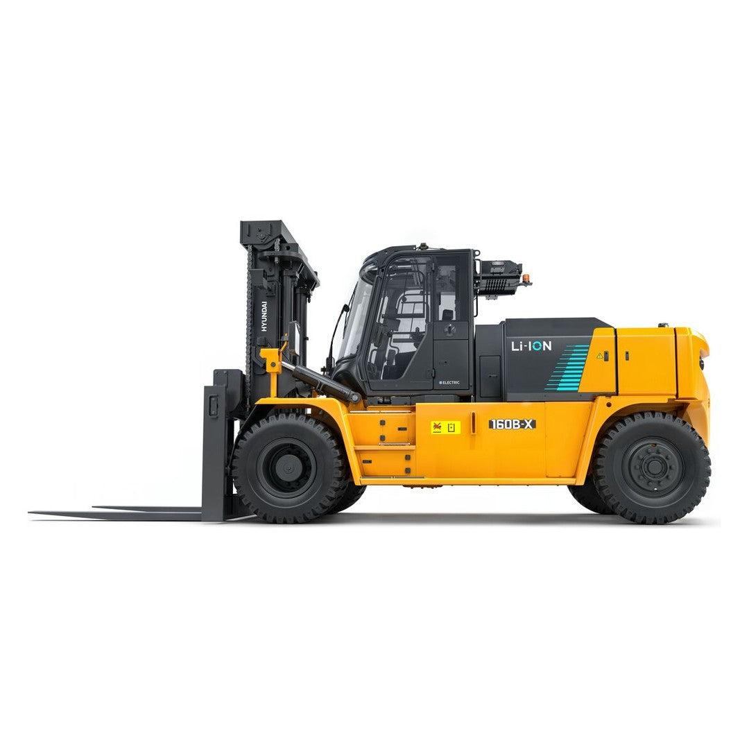 HYUNDAI 160/180B-X el-gaffeltruck set fra siden